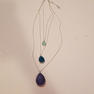 Chloe & isabel 3 tier stone necklace